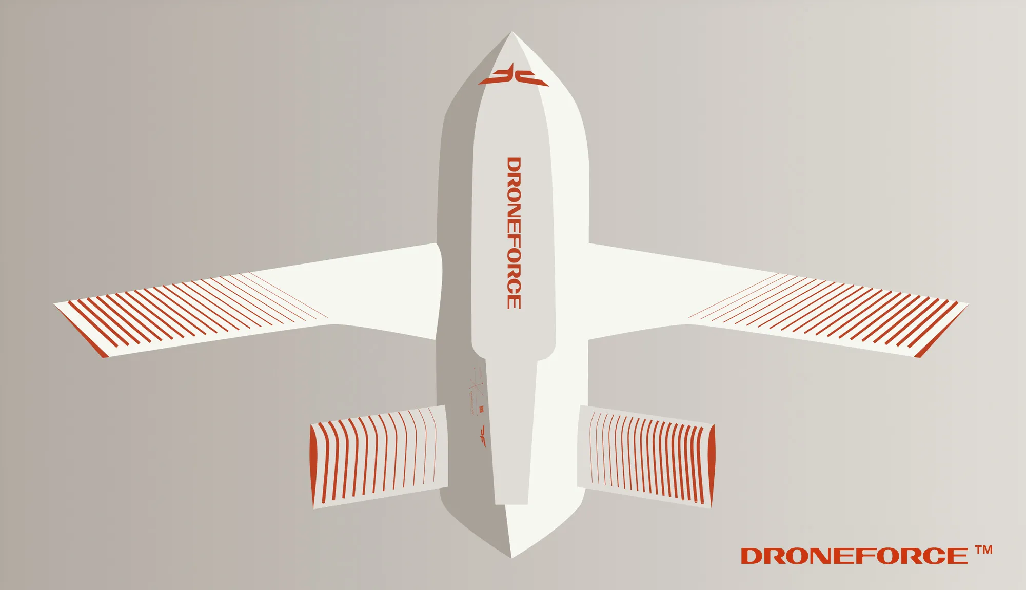 Droneforce 55 — commercial livery, top-down view