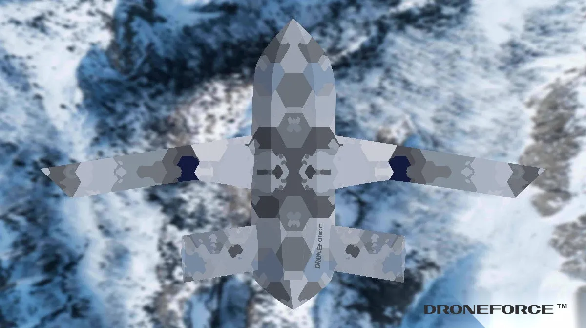 Droneforce 55 — special-missions variant, gray-blue camo